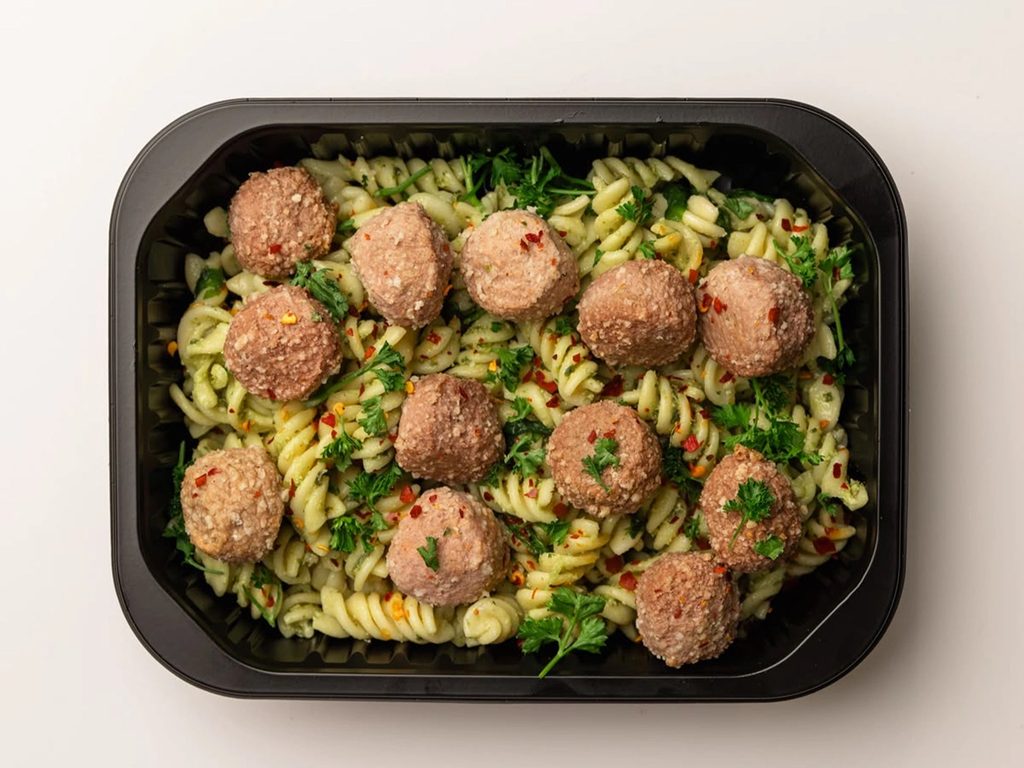 Turkey Herb & Chilli Meatballs with Pesto